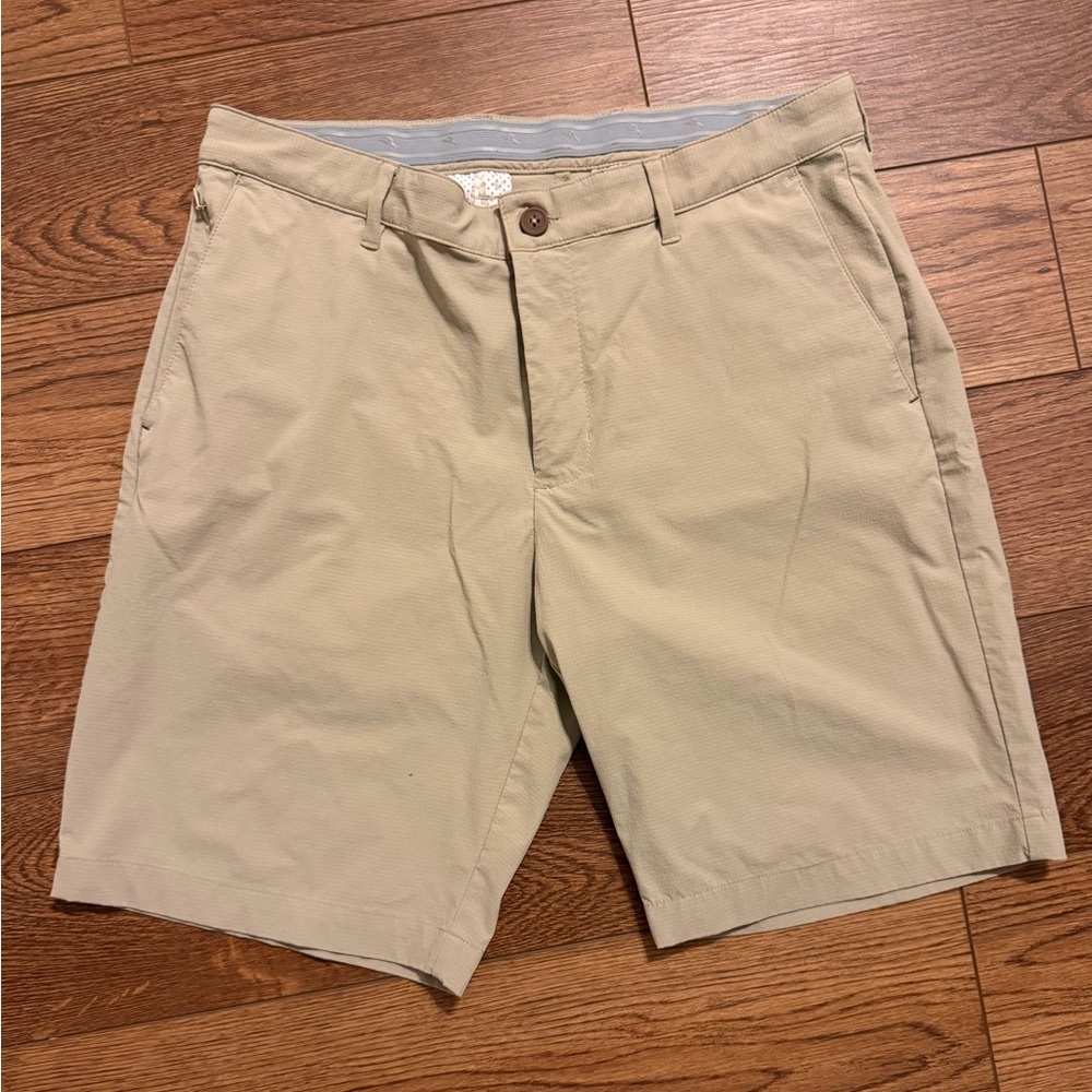 Tommy‎ Bahama Performance Khaki Flat-Front Men's Shorts sz 34